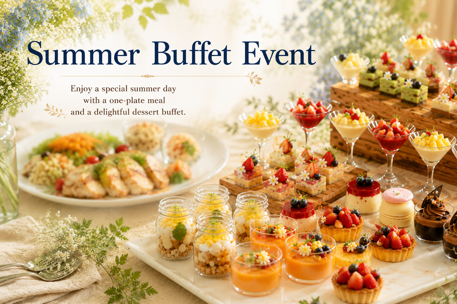 【キャメロットヒルズ】Summer Buffet Event 開催！ー2026年7月20日(月・祝)・2026年7月26日(日)開催ー　※株主優待券ご利用可